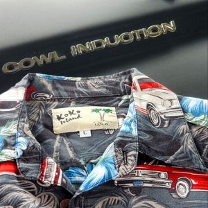 Koko Island Aloha Shirt Pony/Muscle Car Dream Cars